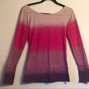 AMERICAN EAGLE LONG SLEEVE M  DIP DYE SHIRT EUC